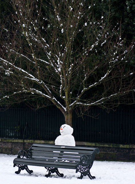 Snowman in Greenvwich Park