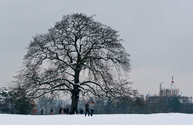 Royal Observatory in Snow