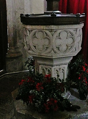 rumburgh church  font