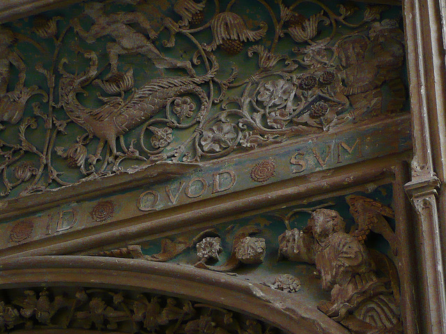 ely cathedral, angel and dragon