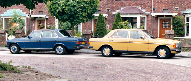 Two Mercs W123