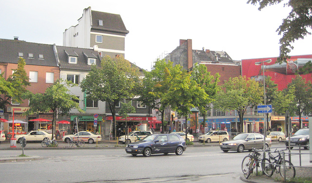 Straßenszene in St. Pauli