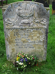 Anne Bronte's grave.