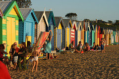Bathing boxes, Brighton Beach, Melbourne
