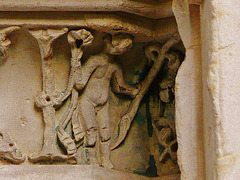 ely cathedral, naked figure
