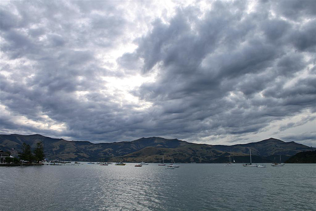 Clouds over the water