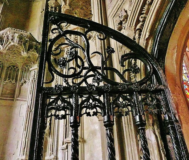 ely cathedral, ironwork gate