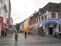 Straßenszene in St. Pauli