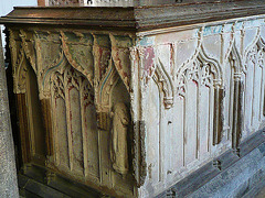 ely cathedral,  bishop hotham's chest tomb of 1337