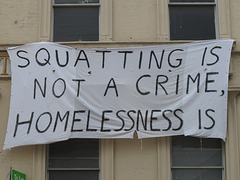 Squatting is not a crime...