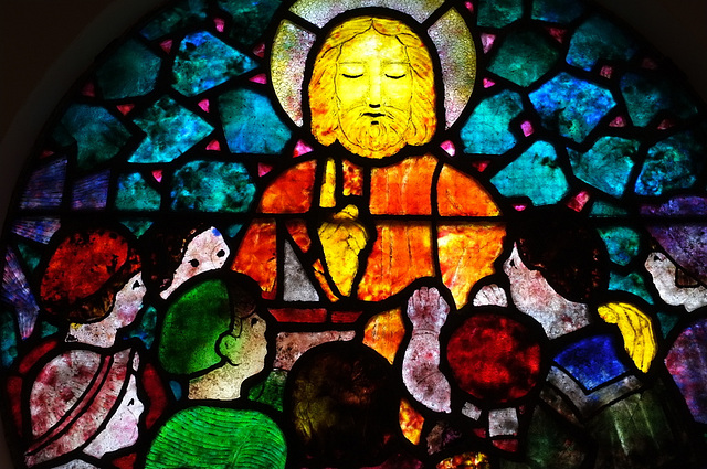 Le Christ et les enfants - Musée du verre de Conches-en-Ouche