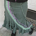 Thrifted green skirt, after