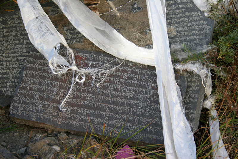 Tibetan prayer shawls