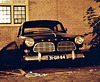 1967 Volvo 121 at night