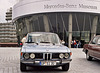 Visiting the Mercedes-Benz Museum: BMW 5-series outside the museum