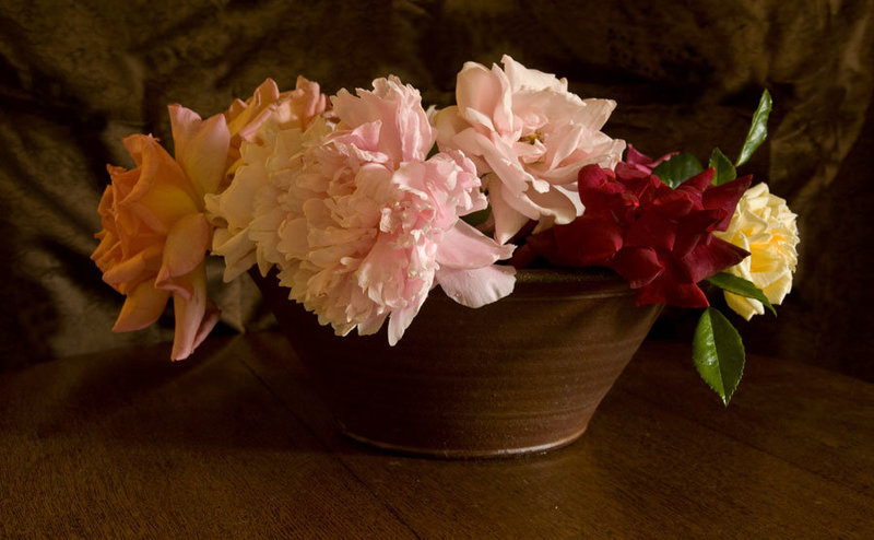 Roses in a bowl