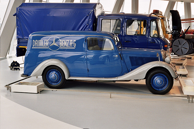 Visiting the Mercedes-Benz Museum: 1952 Mercedes-Benz 170V Panel Van