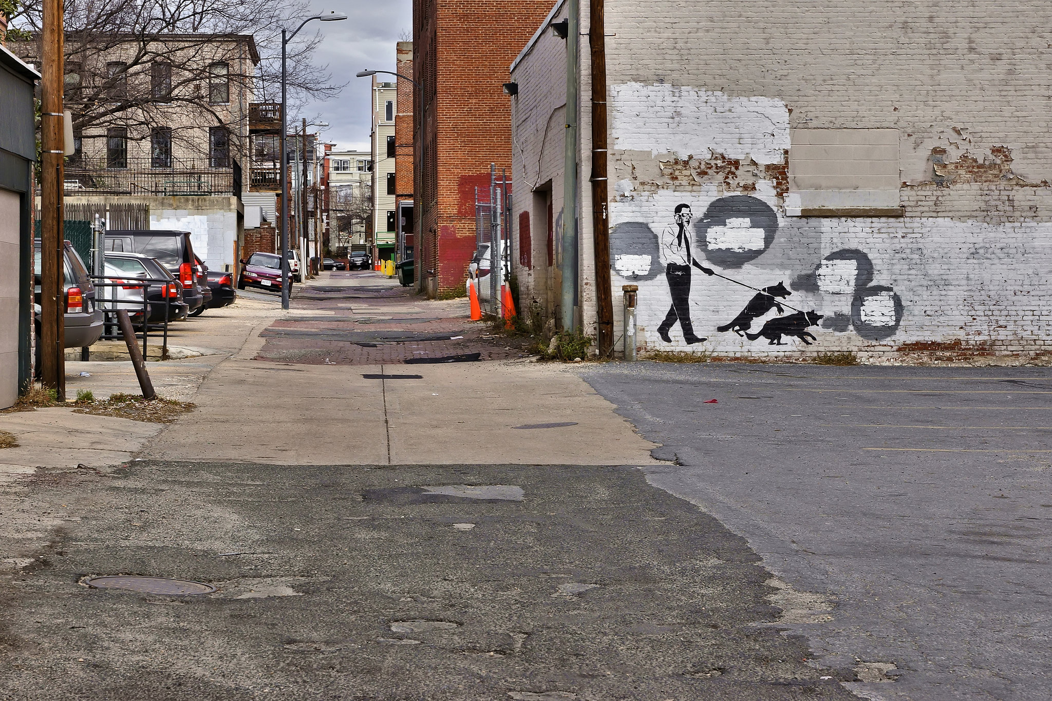 Alleyway in Adams Morgan – Adams Mill Road at 18th Street N.W., Washington, D.C.