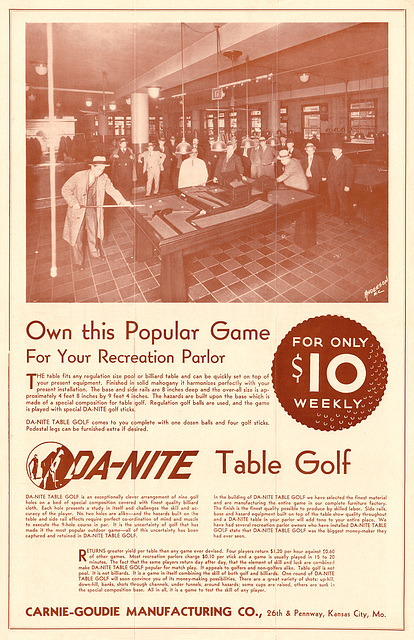 Table golf