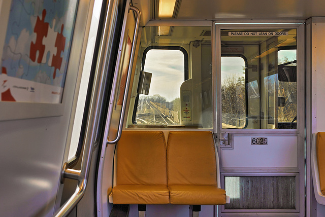 Do Not Lean on Doors – Washington Metro Car 6025, Greenbelt, Maryland