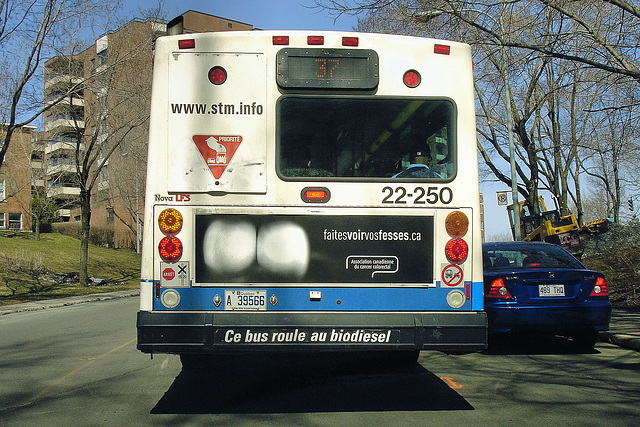 The Rear End of the Bus – The Glen, Westmount, Québec