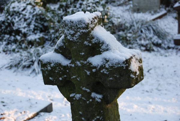 Cross in the snow