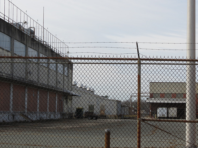 2013 - Gate toward front of W.E. facility ..