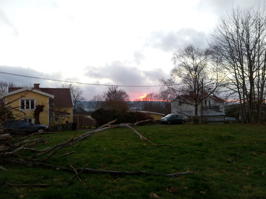 Sunset over Mölndal