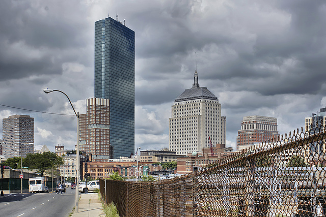 Back Bay Skyline – Herald Street Looking West from Washington Street, Boston, Massachusetts