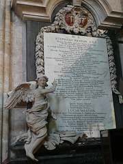 exeter cathedral,tomb c18  bishop weston, +1742 and family by thomas adie