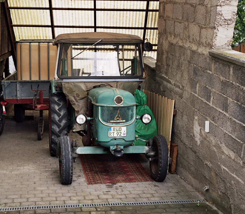 Visiting the Rhine valley in Germany: Magirus-Deutz tractor in Lorch