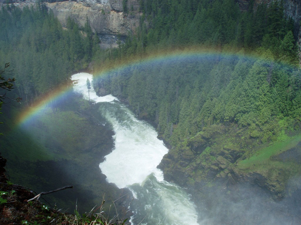 Rainbow over Helmcken Canyon