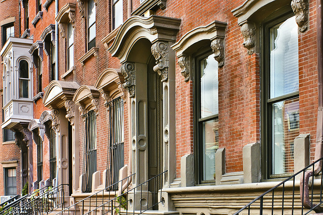 Victorian Row Houses – Massachusetts Avenue, Boston, Massachusetts