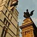 law courts and temple bar memorial, fleet st., london