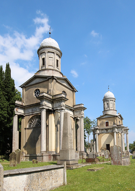 The towers of Mistley Church, Essex