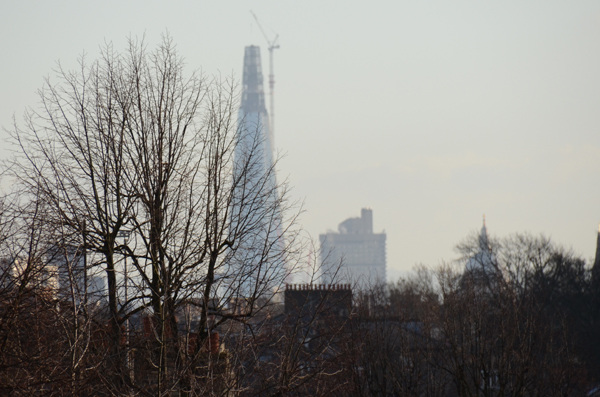 Shard and St Paul's from Dartmouth Park Hill