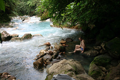 A Hot Spring By A River