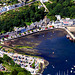 Tobermory's colour palette of a main street - aerial