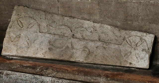 ely cathedral, cross slab