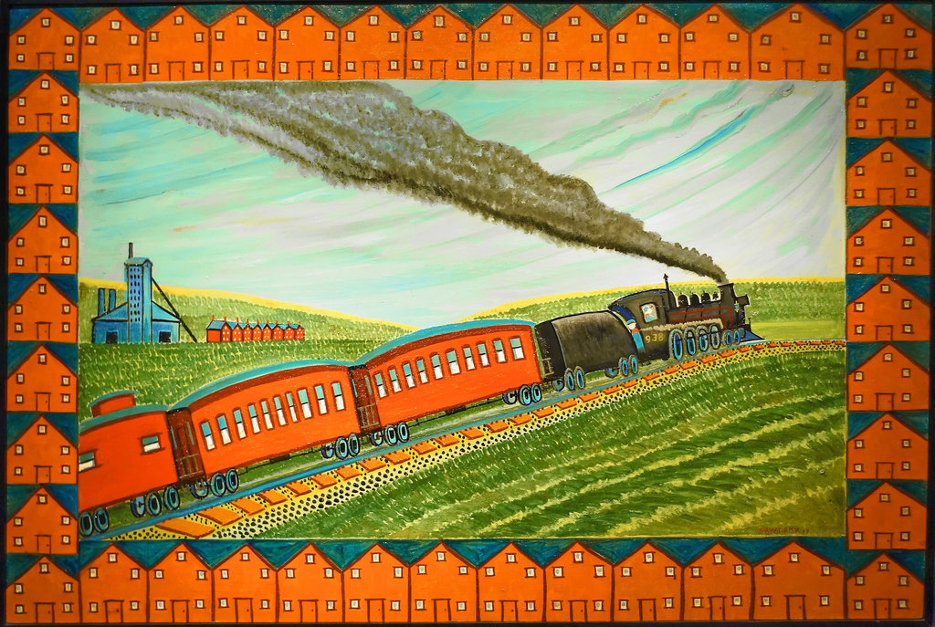 Train in Coal Town – Smithsonian American Art Museum, Washington, D.C.