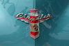 Car Badges at the National Oldtimer Day in Holland: 1948 Chrysler New Yorker