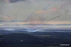 Red Arrows over Forres