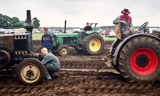 Boys on their big machines