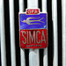 Car Badges at the National Oldtimer Day in Holland: 1951 Simca 8-1200 Berline