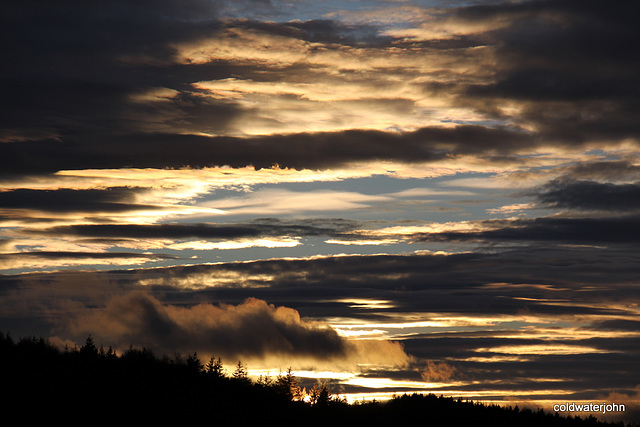 Evening Storm clouds gathering in the west