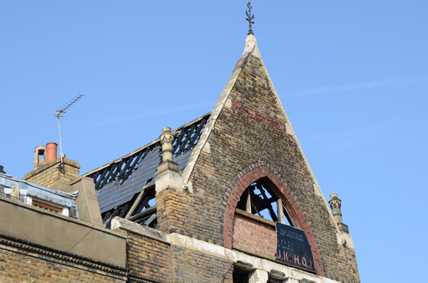 Gutted roof