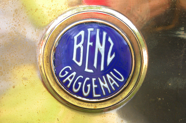 Car Badges at the National Oldtimer Day in Holland: 1920 Benz Gaggenau badge