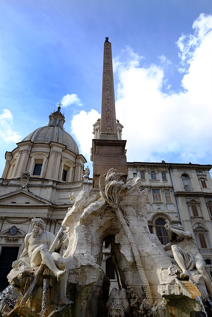 Rome Honeymoon Fuji XE-1 Piazza Navona Fontana dei Quattro Fiumi 2