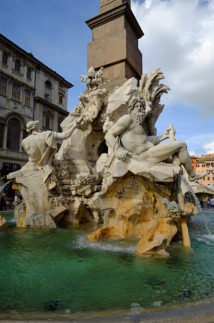 Rome Honeymoon Fuji XE-1 Piazza Navona Fontana dei Quattro Fiumi 4