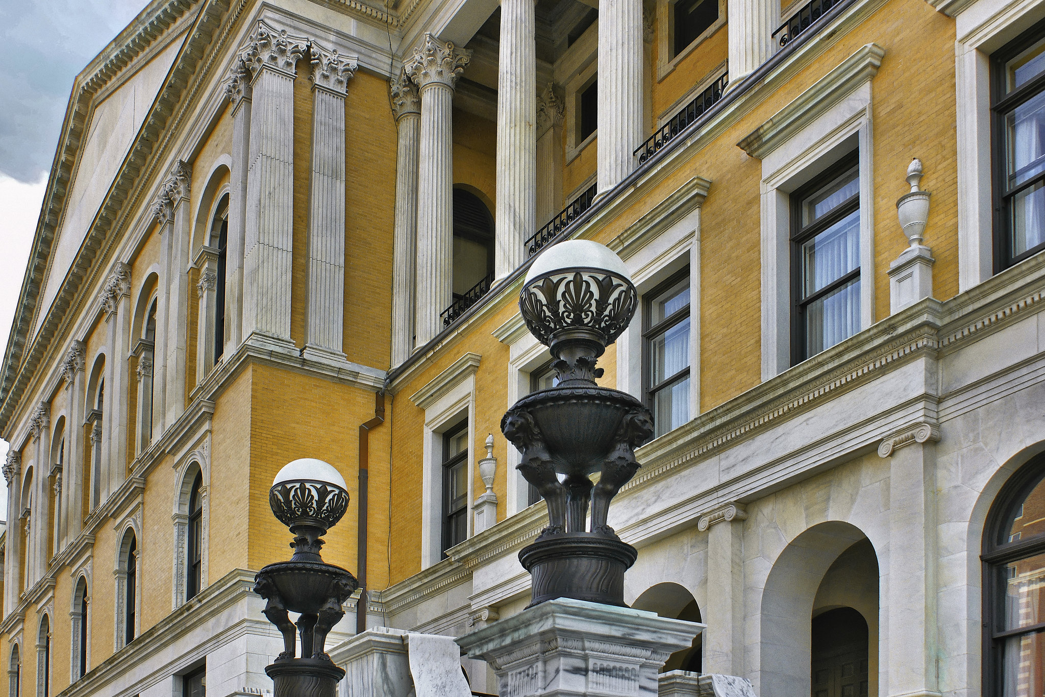 The Massachusetts State House – Viewed from Bowdoin Street, Boston, Massachusetts